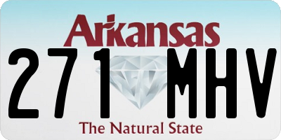 AR license plate 271MHV