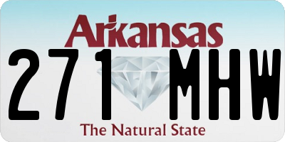 AR license plate 271MHW