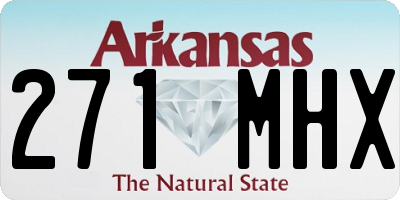 AR license plate 271MHX