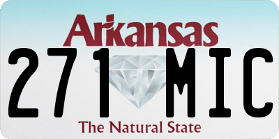AR license plate 271MIC