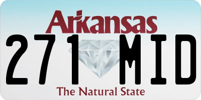 AR license plate 271MID