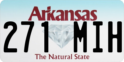 AR license plate 271MIH