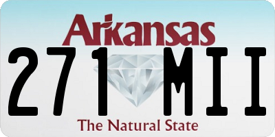 AR license plate 271MII