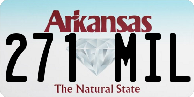 AR license plate 271MIL