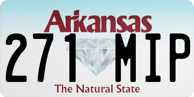 AR license plate 271MIP