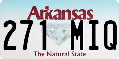 AR license plate 271MIQ