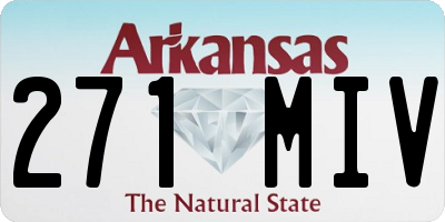 AR license plate 271MIV