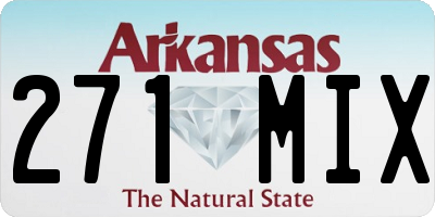 AR license plate 271MIX
