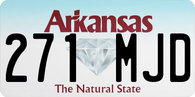 AR license plate 271MJD