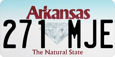 AR license plate 271MJE