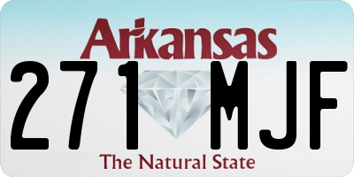 AR license plate 271MJF