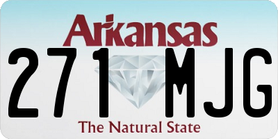 AR license plate 271MJG