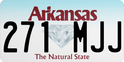AR license plate 271MJJ