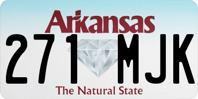 AR license plate 271MJK