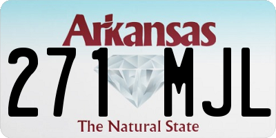 AR license plate 271MJL