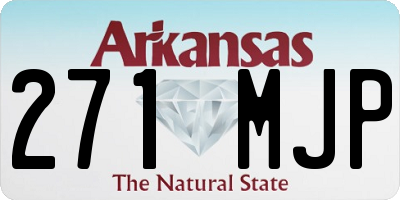 AR license plate 271MJP