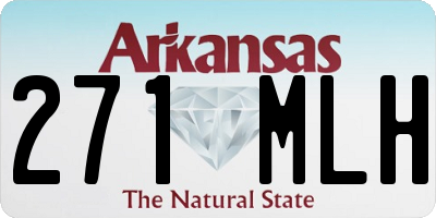AR license plate 271MLH