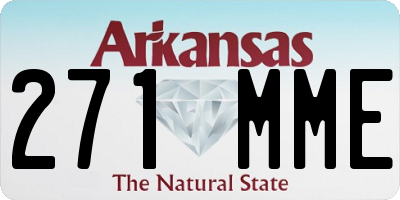 AR license plate 271MME