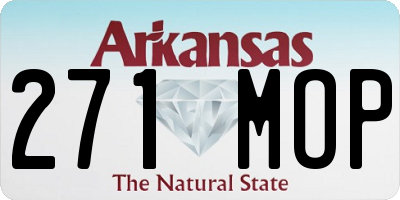 AR license plate 271MOP