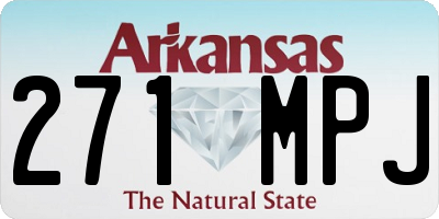 AR license plate 271MPJ