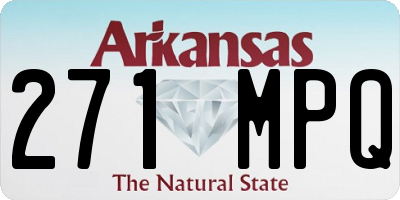 AR license plate 271MPQ