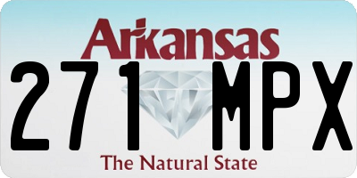 AR license plate 271MPX