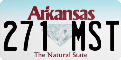 AR license plate 271MST