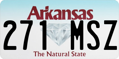 AR license plate 271MSZ
