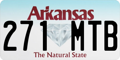 AR license plate 271MTB