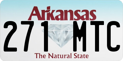 AR license plate 271MTC