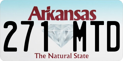 AR license plate 271MTD