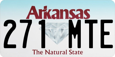AR license plate 271MTE