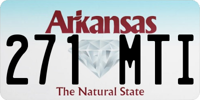 AR license plate 271MTI