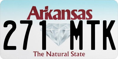 AR license plate 271MTK