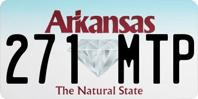 AR license plate 271MTP