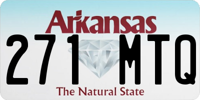 AR license plate 271MTQ