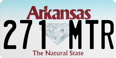 AR license plate 271MTR