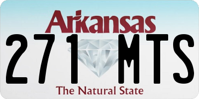 AR license plate 271MTS