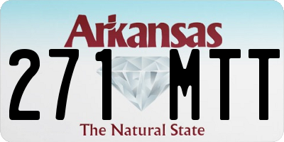 AR license plate 271MTT