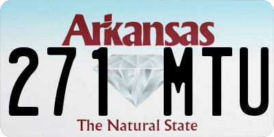 AR license plate 271MTU