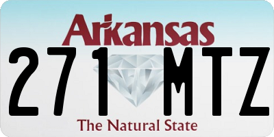 AR license plate 271MTZ