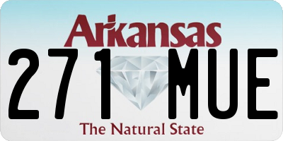 AR license plate 271MUE
