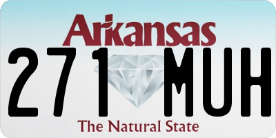 AR license plate 271MUH