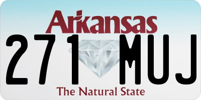 AR license plate 271MUJ
