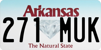 AR license plate 271MUK