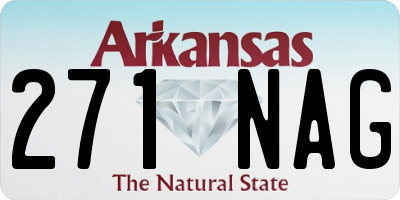AR license plate 271NAG