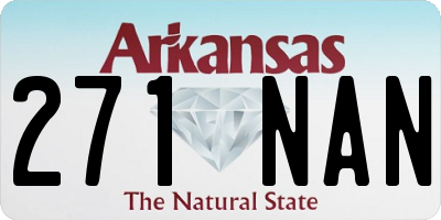AR license plate 271NAN