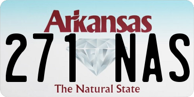 AR license plate 271NAS
