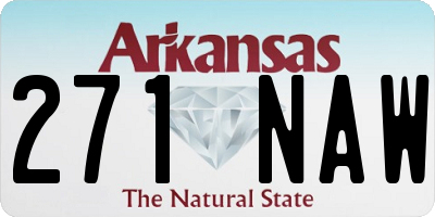 AR license plate 271NAW
