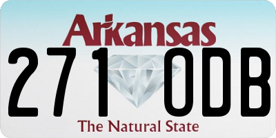 AR license plate 271ODB